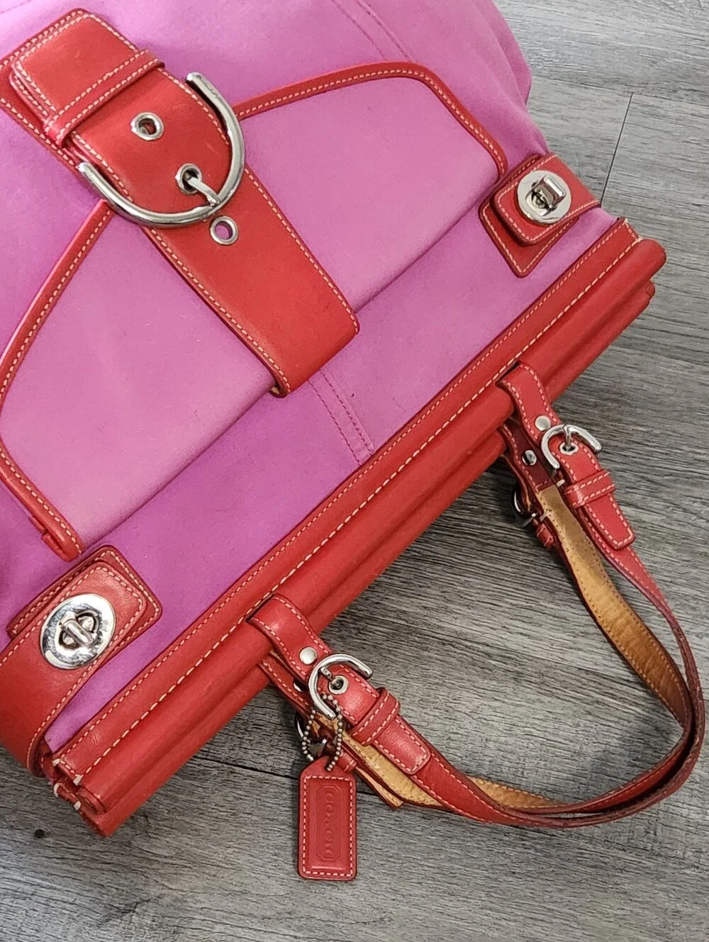 Rare!Coach‎ Hampton Turnlock Satchel